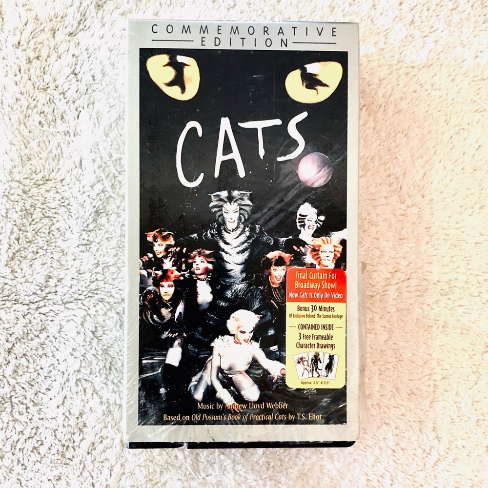 Cats: The Musical (VHS, 2000, 2-Tape Set, Commemorative Edition) Broadway Show